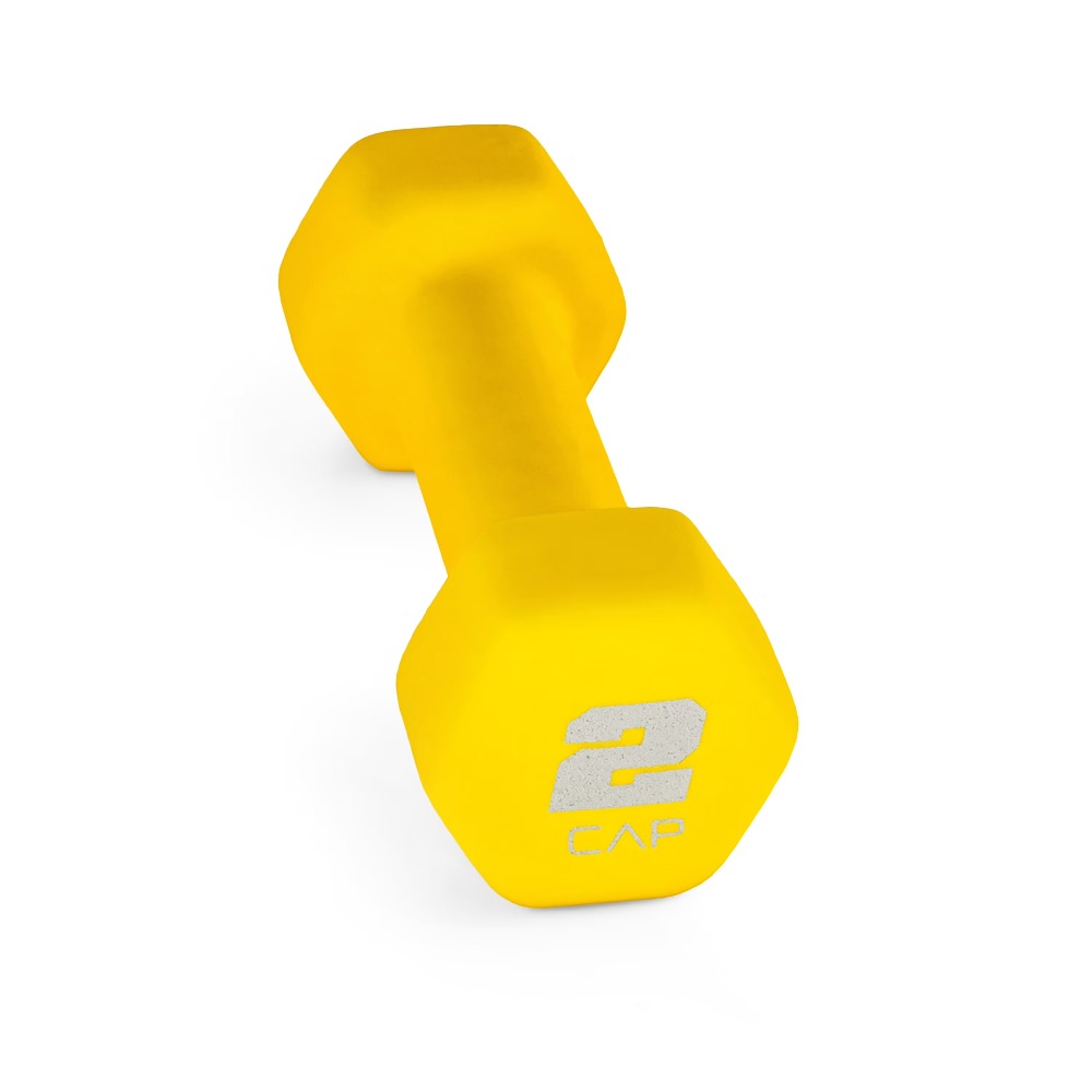 Home Gym Yellow - Неопреновые гантели 2 фунта (1 кг)