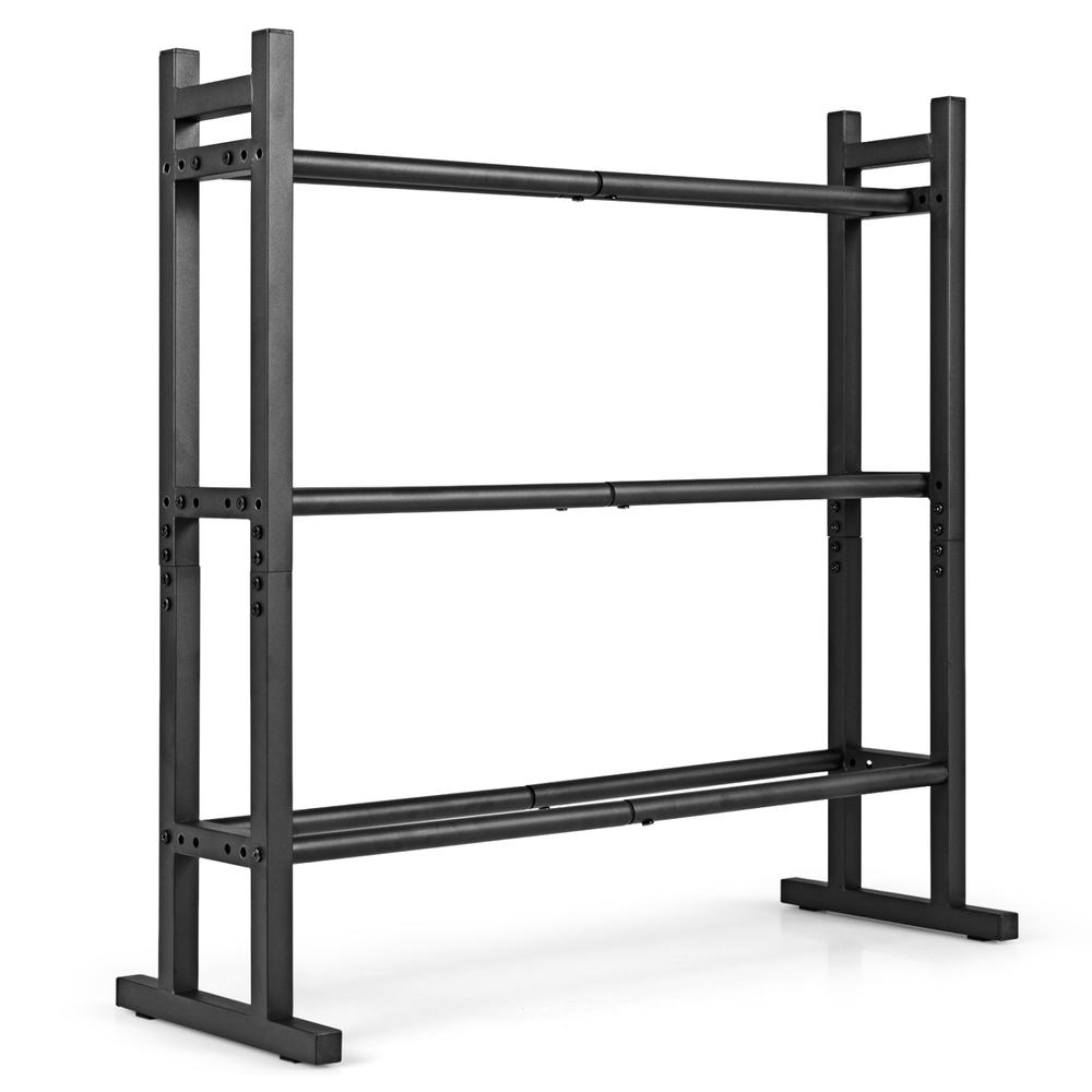 Home Gym Gym - Усиленная 3-ярусная стойка для гантелей, стальная
