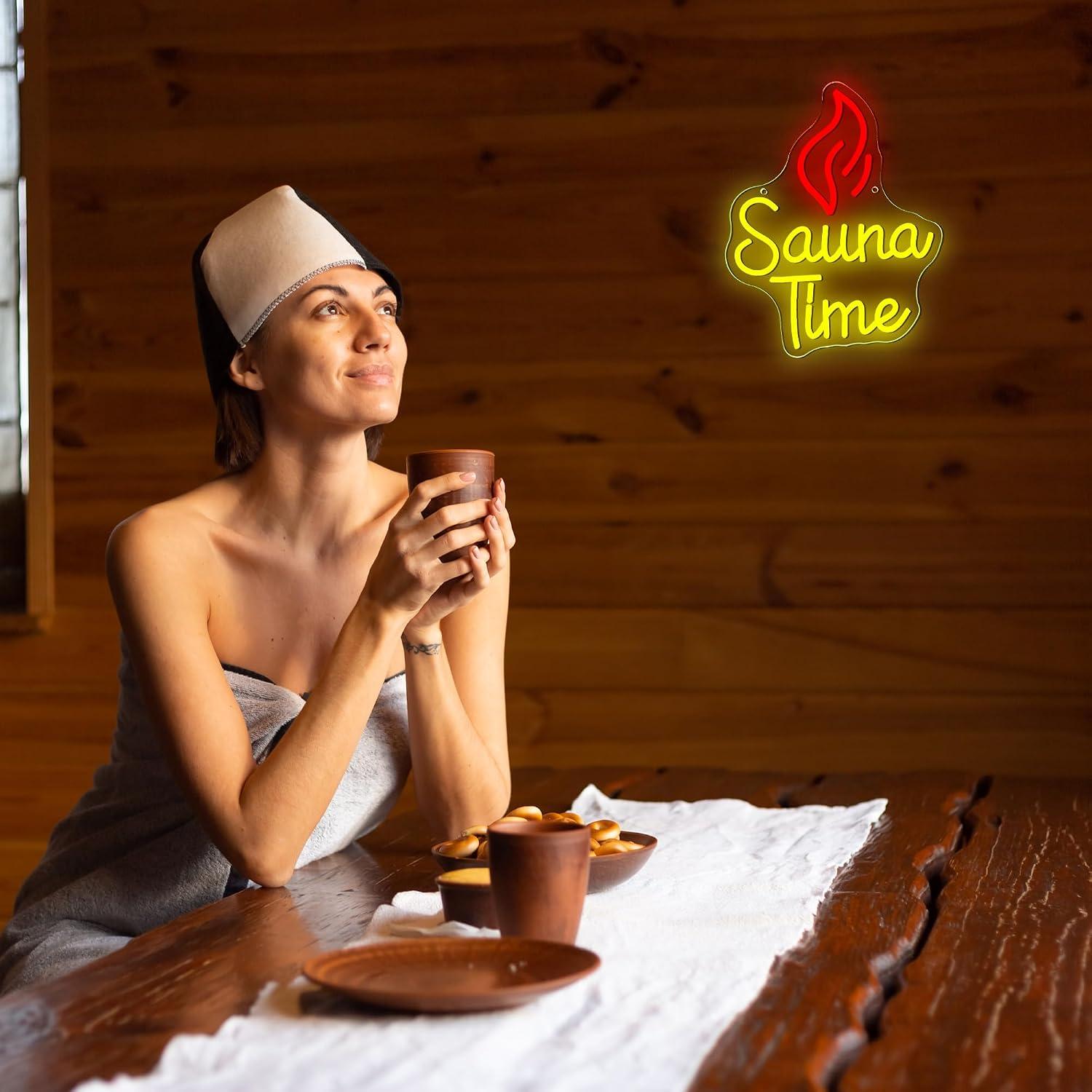 Неоновая вывеска Sauna Time с  – обзор и цена Sauna Home Gym