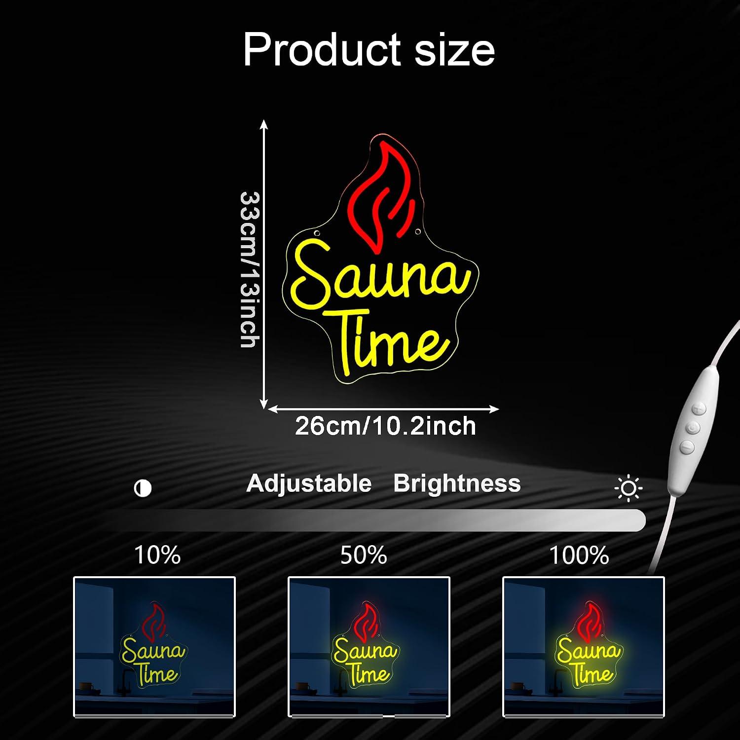 Неоновая вывеска Sauna Time с  – обзор и цена Sauna Home Gym