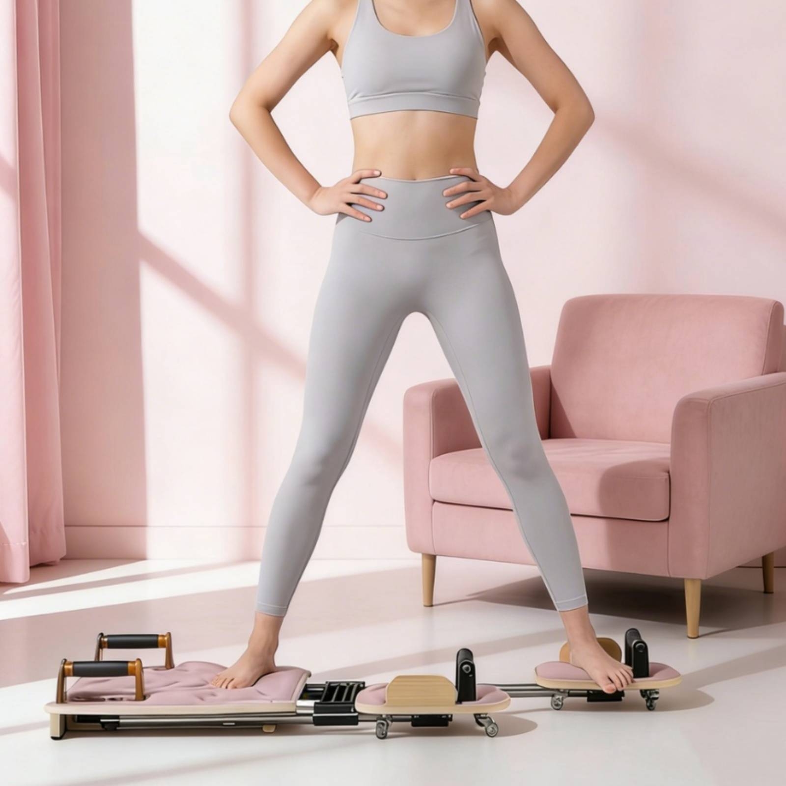 Портативный пилатес-реформер с – обзор и цена Home Gym Pilates
